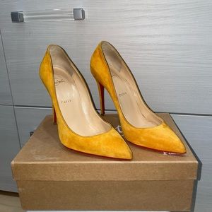 Cristian Louboutin Pigalle Follies 100 Yellow 39.5